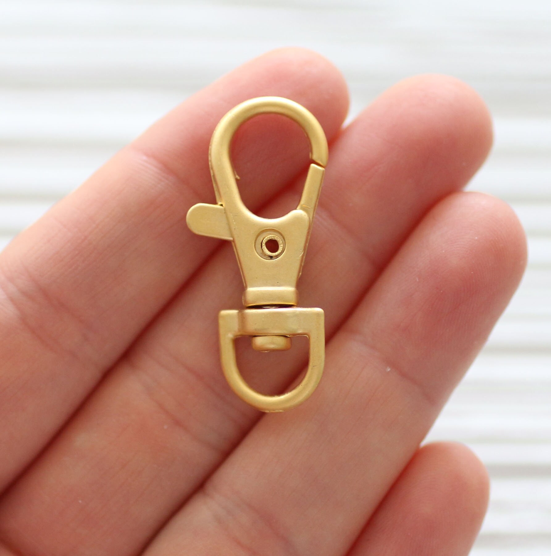 Swivel Hook With D Ring Purse Strap Hook Gold Plated Clips Etsy