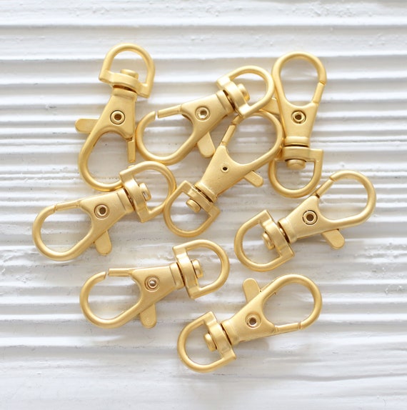 Swivel Hook With D Ring Purse Strap Hook Gold Plated Clips Etsy