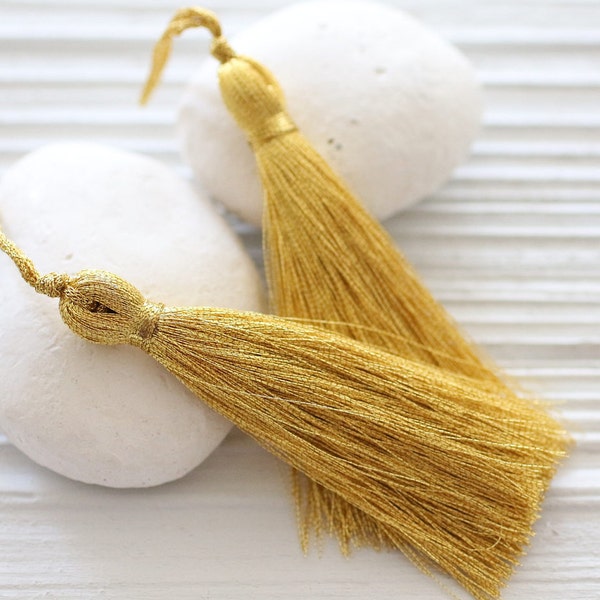 Metallic Tassels Etsy