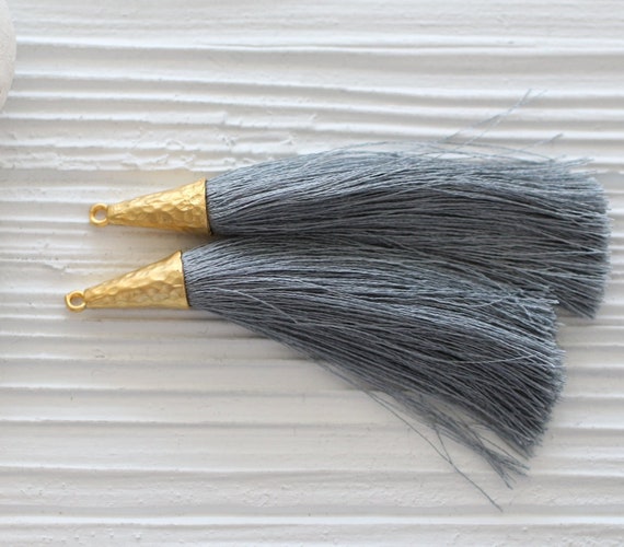 mala tassel tassel pendant gray tassel with cap dangle tassel jewelry tassels large tassel N31 keychain tassel Light grey tassel