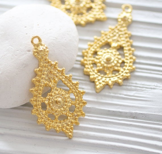Hammered pendant gold, earrings dangle, just dangles, drop pendants, hammered gold metal, gold findings, necklace pendant, teardrop