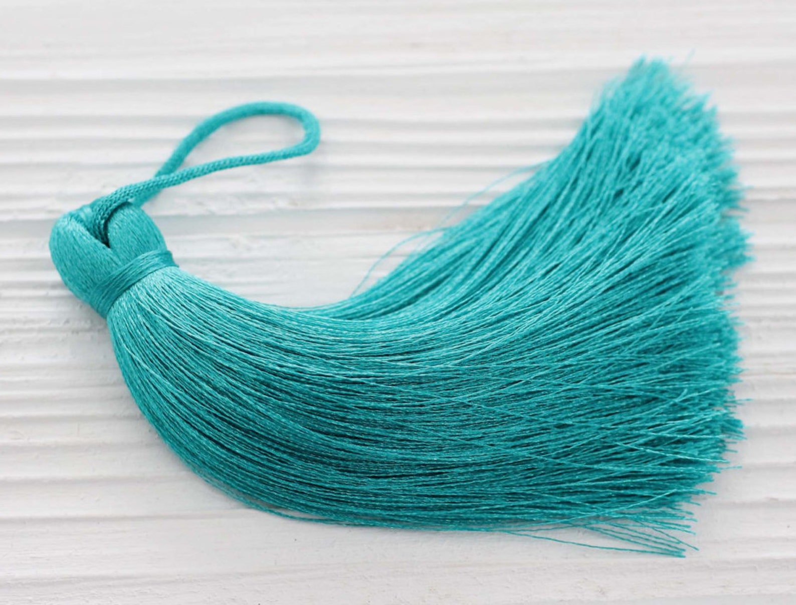 Teal Silk Tassel Greenish Blue Home Decor Tassel Purse Etsy