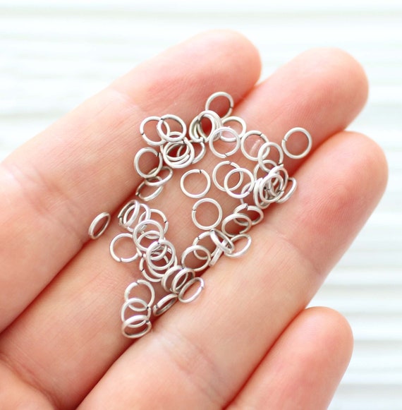 Silver Rings Small Metal Rings For Crafts Charms For Jewelry