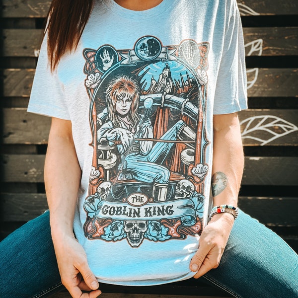 Chemise Jareth labyrinthe | T-shirt Art Nouveau Labyrinth Bowie Movie