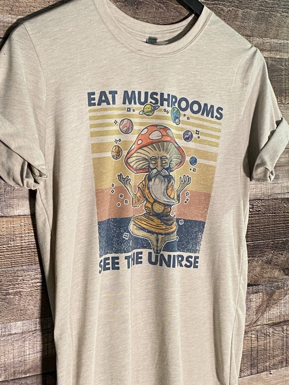 Mushroom Exploration Space Shirt Eat Mushrooms See the - Etsy