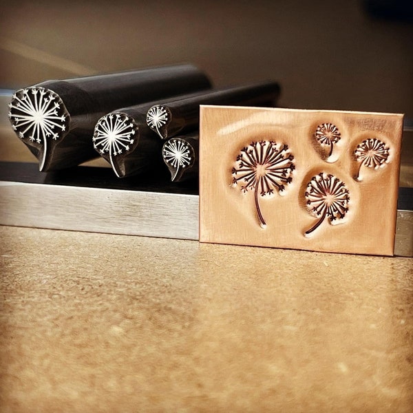 Dandelions! Metal Hand Stamp.