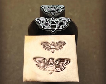 Cicada Spread! Two sizes! Metal Hand Stamp.