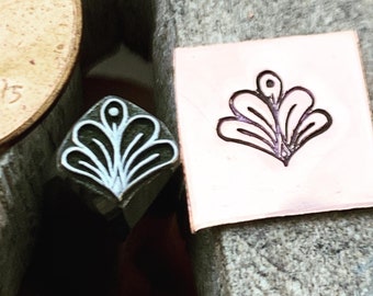 Petal Zen. Engraved Metal Hand Stamp.