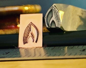 Flourish Tear Metal Stamp! Jewelry Design Stamping. Unique.