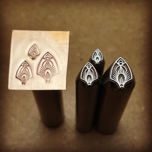 Mandala Bloom. Three available sizes. Engraved Metal Hand Stamp.