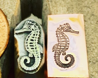 Seahorse! Metal Hand Stamp.