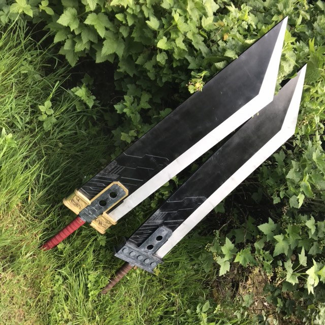 Buster sword FF7 Remake and Crisis Core version. Wooden full Etsy
