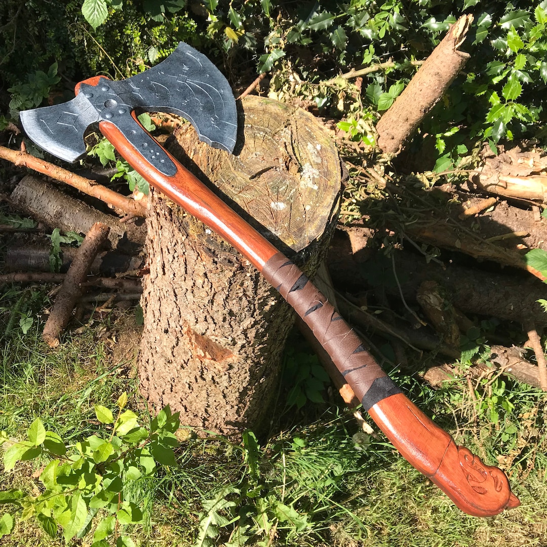 Kratos' Leviathan Axe From God of War Inspired Wooden Replica - Etsy