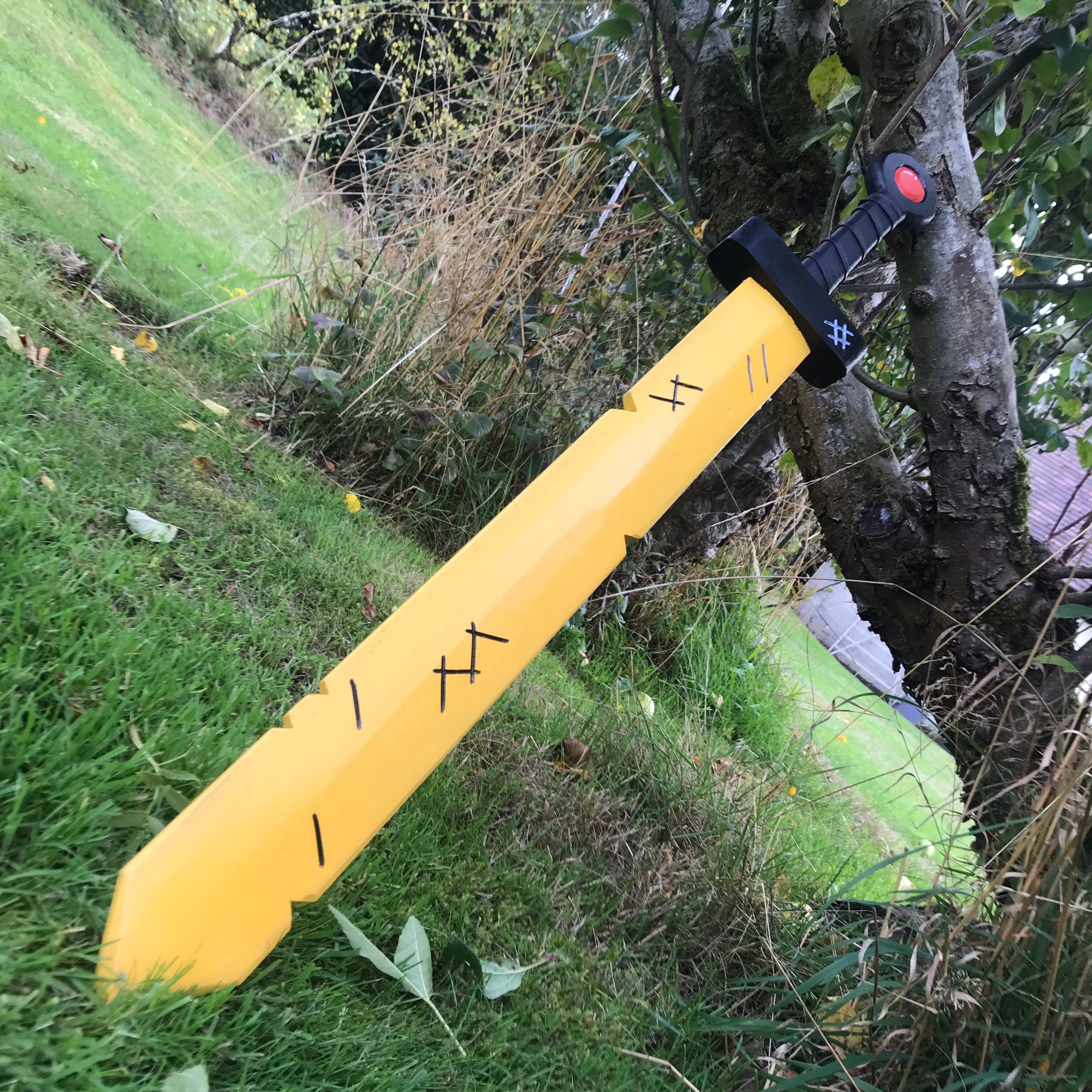 Finn's Golden Sword From Adventure Time Fan Made WOODEN REPLICA
