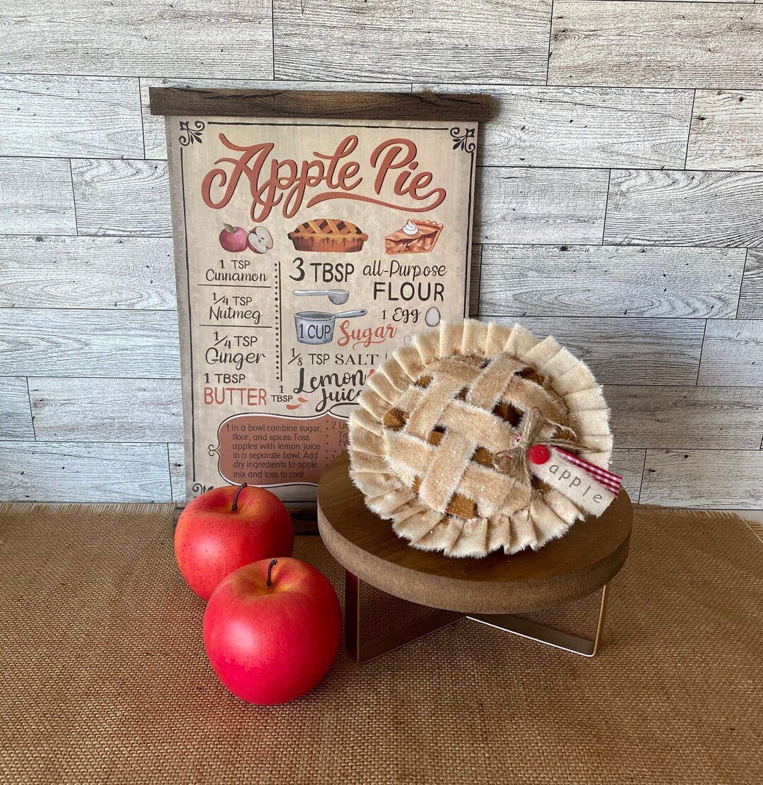 Faux Apple Pie Apple Pie Decor Tiered Tray Faux Apple Pie Etsy Il 1080xN.5368452597 5swv 