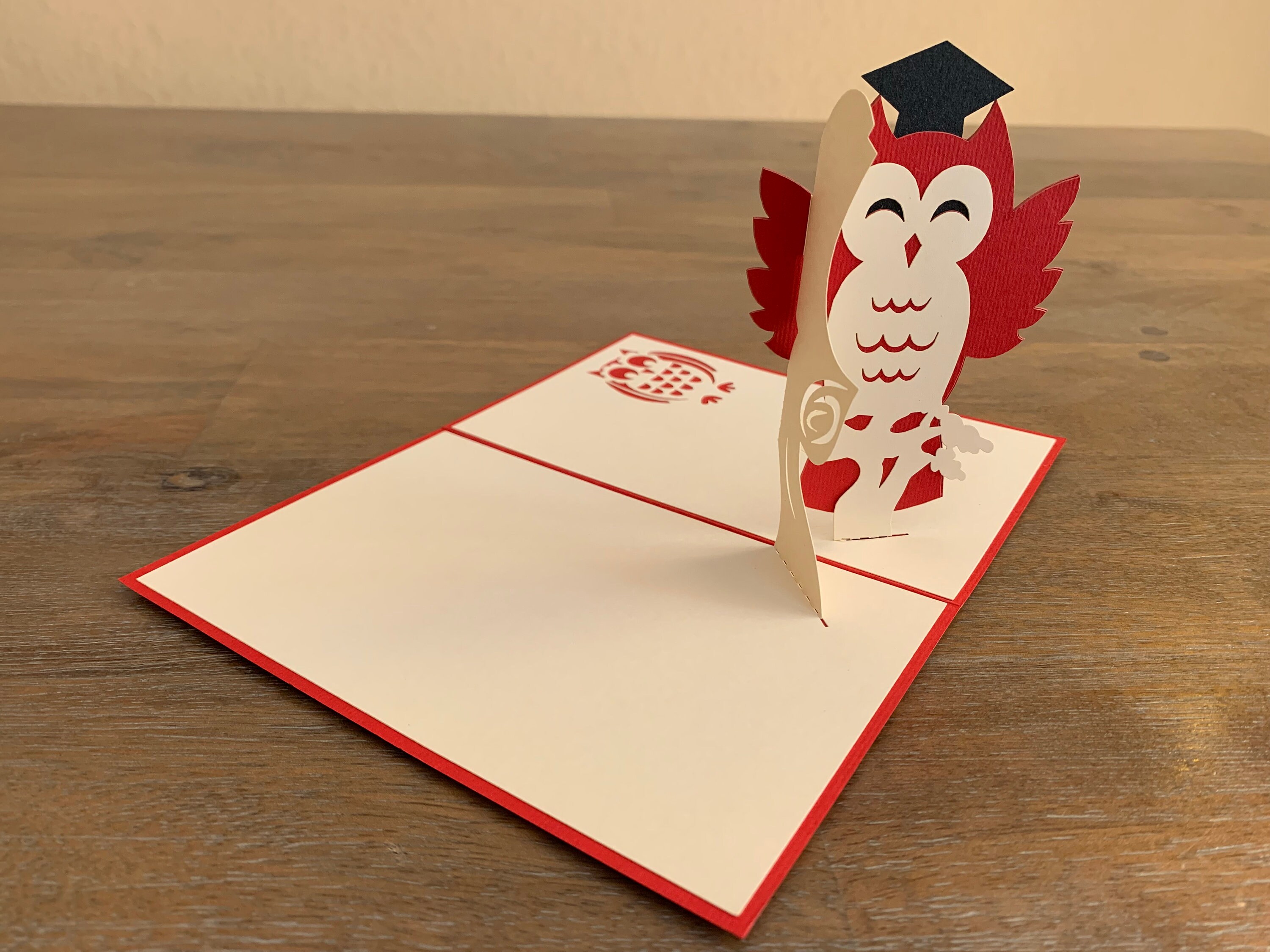 Owl Graduation Hat Pop up Card - Etsy