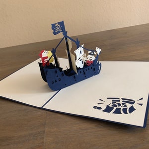 Pirate Ship Pop Up Card（boat)