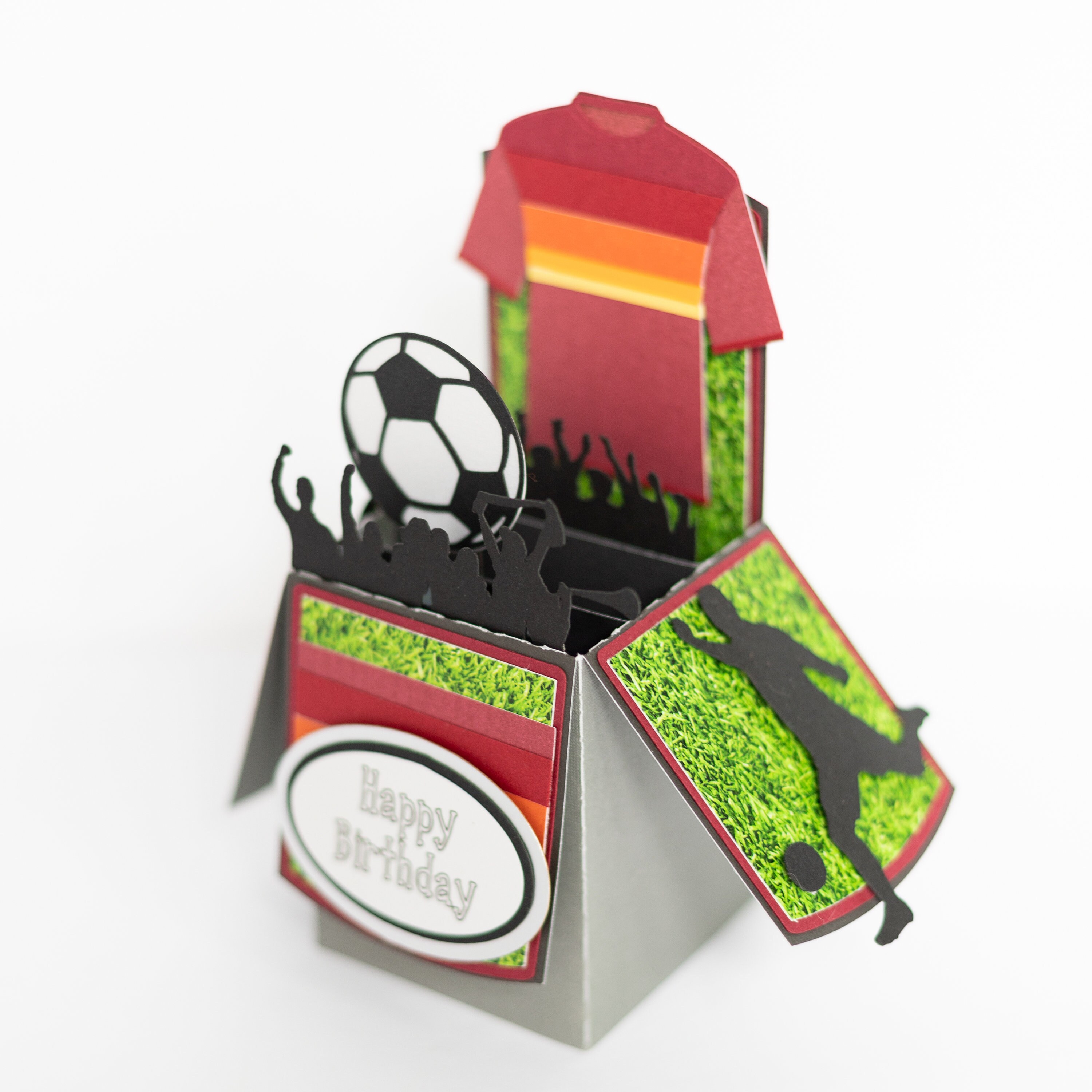 Sports Birthday Popup Cards Baseball Soccer Football Etsy