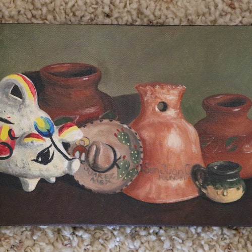 Southwest Tourist Group original oil painting 6 x shops 12 inch canvas