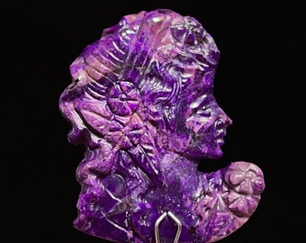 SUGILITE Cabochon Cameo - Gemstones, Jewelry Making, Crystals, 45113