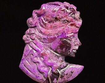 SUGILITE Cabochon Cameo - Gemstones, Jewelry Making, Crystals, 45109