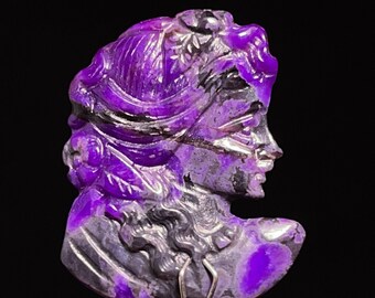 SUGILITE Cabochon Cameo - Gemstones, Jewelry Making, Crystals, 45106