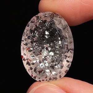 SUPER SEVEN QUARTZ - Large Faceted Oval - Gemstones, Jewelry Making, Semi Precious Stones, 42034