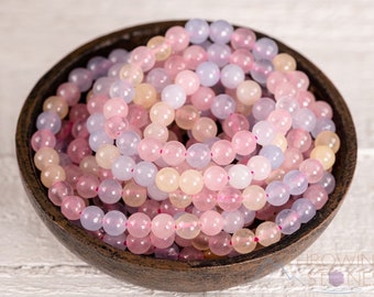 Oval Balloon Links Bracelet with Pink Morganite Beads
