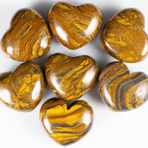 TIGERS EYE Crystal Heart - Self Care, Mom Gift, Home Decor, Healing Crystals and Stones, E0263