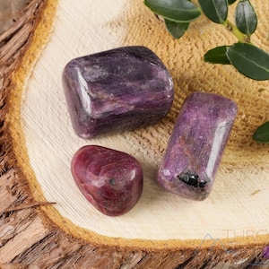 RUBY Tumbled Stones - Tumbled Crystals, Birthstone, Self Care, Healing Crystals and Stones,  E0856