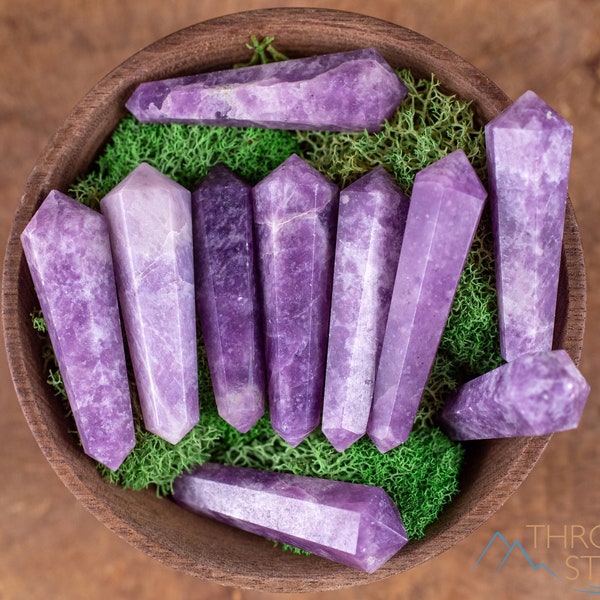 LEPIDOLITE Crystal Points - Mini - Jewelry Making, Healing Crystals and Stones, E2010