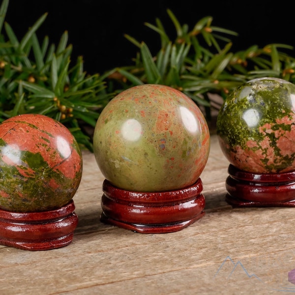 UNAKITE Crystal Sphere - Crystal Ball, Housewarming Gift, Home Decor, E1609