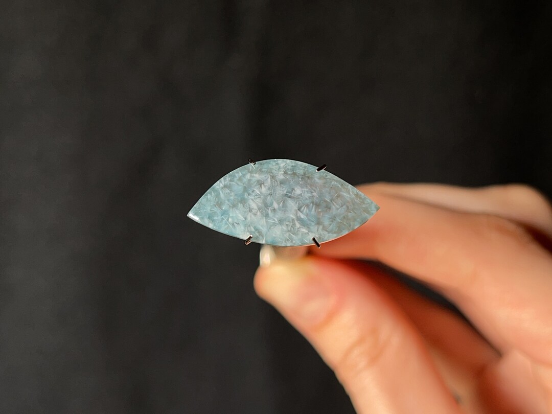 GILALITE Cabochon, Medusa Paraiba Quartz Blau, Marquise Edelsteine