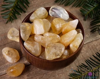 CITRINE Tumbled Stones - Tumbled Crystals, Birthstone, Self Care, Healing Crystals and Stones, E1409