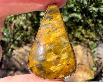 PIETERSITE Crystal Pendant - Top Grade AA, Sterling Silver - Fine Jewelry, Healing Crystals and Stones, 54174