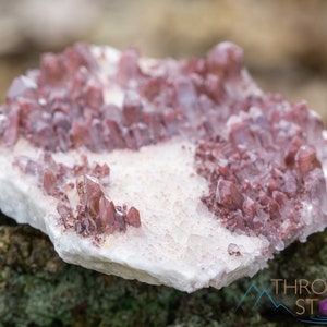 Red QUARTZ Raw Crystal Cluster - Housewarming Gift, Home Decor, Raw Crystals and Stones, 39743