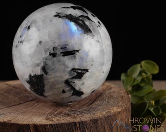 Rainbow MOONSTONE Crystal Sphere - Crystal Ball,  Housewarming Gift, Home Decor, E0372