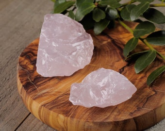 ROSE QUARTZ Raw Crystal - Metaphysical, Home Decor, Raw Crystals and Stones, E1445