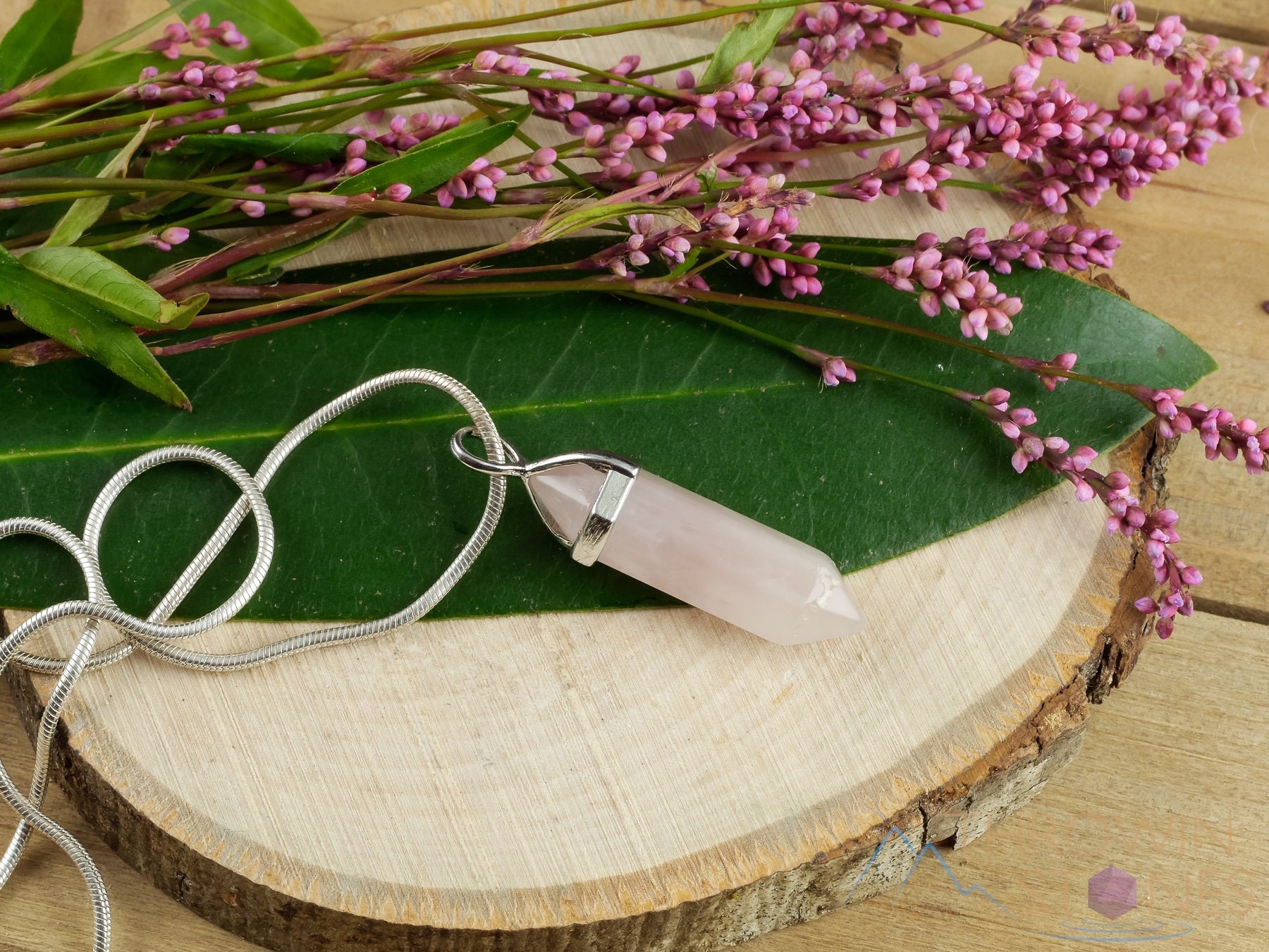 ROSE QUARTZ Crystal Pendant Crystal Points Birthstone Etsy