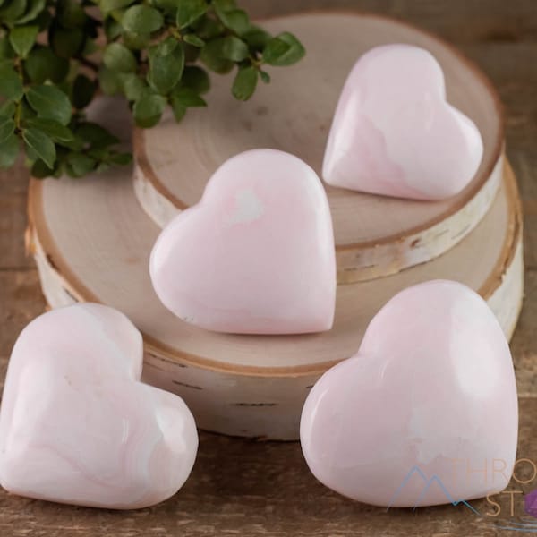MANGANO CALCITE Crystal Heart - Self Care, Mom Gift, Home Decor, Healing Crystals and Stones, E0207