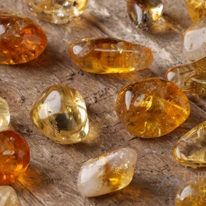 CITRINE Tumbled Stones - Tumbled Crystals, Birthstone, Self Care, Healing Crystals and Stones, E0302