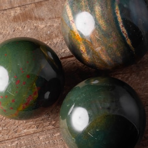HELIOTROPE BLOODSTONE Crystal Sphere - Extra Large - Crystal Ball,  Housewarming Gift, Home Decor, E0957