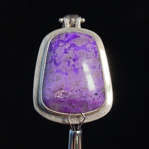 SUGILITE Crystal Pendant - Sterling Silver - Fine Jewelry, Healing Crystals and Stones, 45941