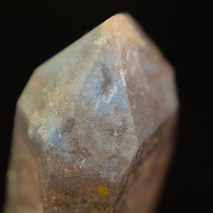 PAPAGOITE in QUARTZ Raw Crystal Point w HEMATITE - Rare, Metaphysical, Healing Crystals and Stones, 46397