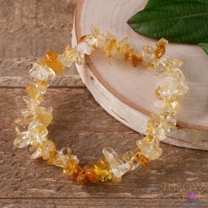 Citrine Stretchy String Bracelet Natural Gemstone Crystal Bracelets Handmade Jewelry Bracelet Crystal Bracelet