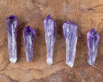 Raw AMETHYST Crystal Wand - Birthstone, Crystal Points, Raw Crystals and Stones, E1738