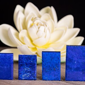 LAPIS LAZULI Crystal Cabochon - Rectangle Tile - Gemstone, Jewelry Making, Crystals, E1707
