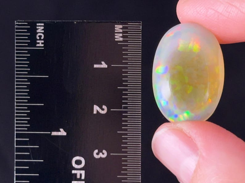 OPAL Cabochon - Oval Cut Stone - Welo Ethiopia, Jewelry Making, 54320 image 4