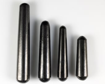 Różdżka do masażu kryształowa SHUNGITE - Różdżka kryształowa, pielęgnacja, kryształy i kamienie lecznicze, E1819