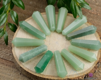 Green AVENTURINE Crystal Points - Mini - Jewelry Making, Healing Crystals and Stones, E1405